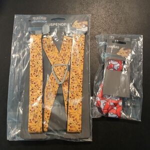 Pokémon bundle- lanyard and suspenders